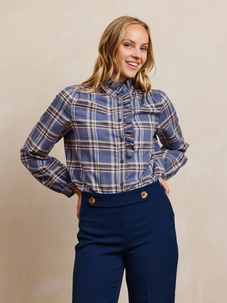 PHOENIX JEANS BLU CHECK